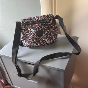 Kipling Black Crossbody Bag with Adjustable Strap